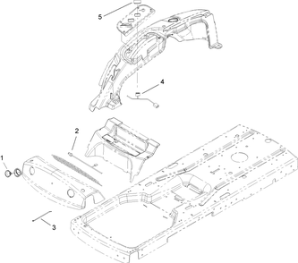 Headlight And Harness Assembly Diagram and Parts List for 108-6160  Lawn Boy Lawn Tractor Accessories